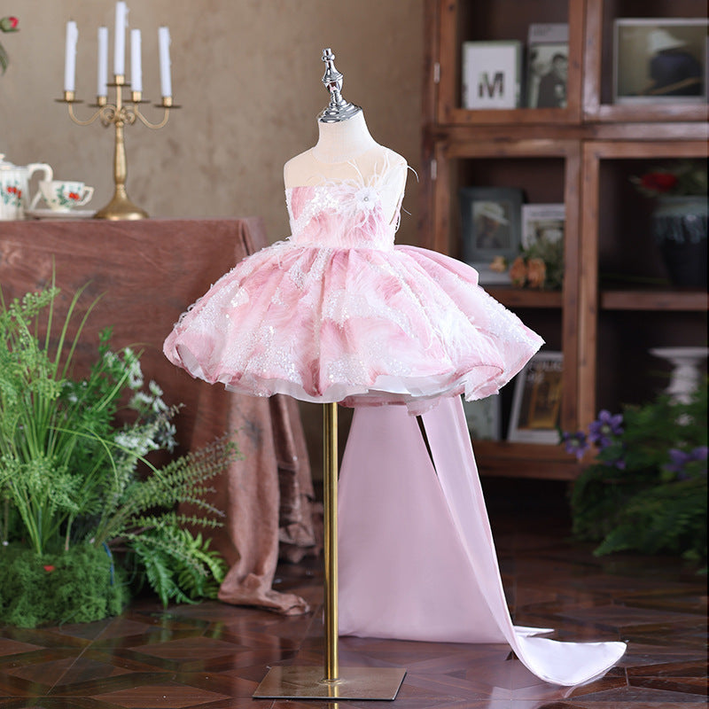 Tube Top Girl Host Flower Girl Princess Dress