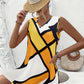 Robe gilet à carreaux pour les vacances d'été
