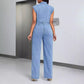 Denim Wear Sleeveless Casual Jumpsuit Trousers Jeans
