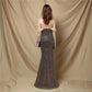 Women's Elegant Banquet Classic Mermaid Velvet Evening Dress