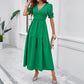 Holiday Casual Style High Waist Beveled Dress Women's Clothing
