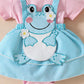 Girls' Cute Frog Short-sleeved Double-layer Dress