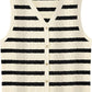 European And American Women's Fashion Sweater Vest Twisted Knitted Short