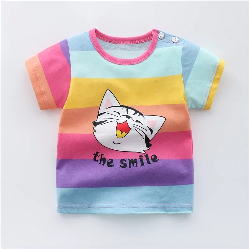 T-shirts en coton pour bébés et enfants