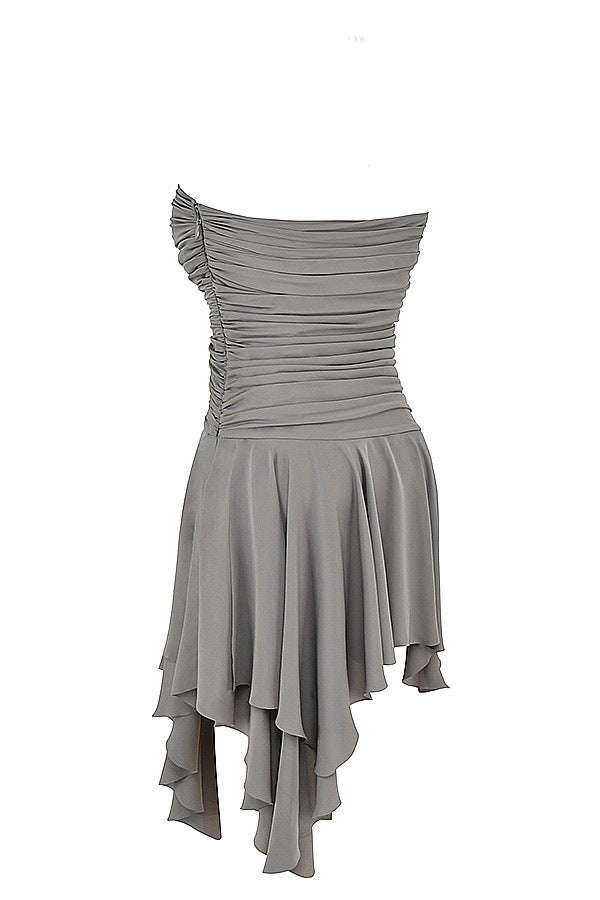 Irregular Chest-wrapped Dress