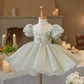 French Children's Birthday Dress Fruit Green