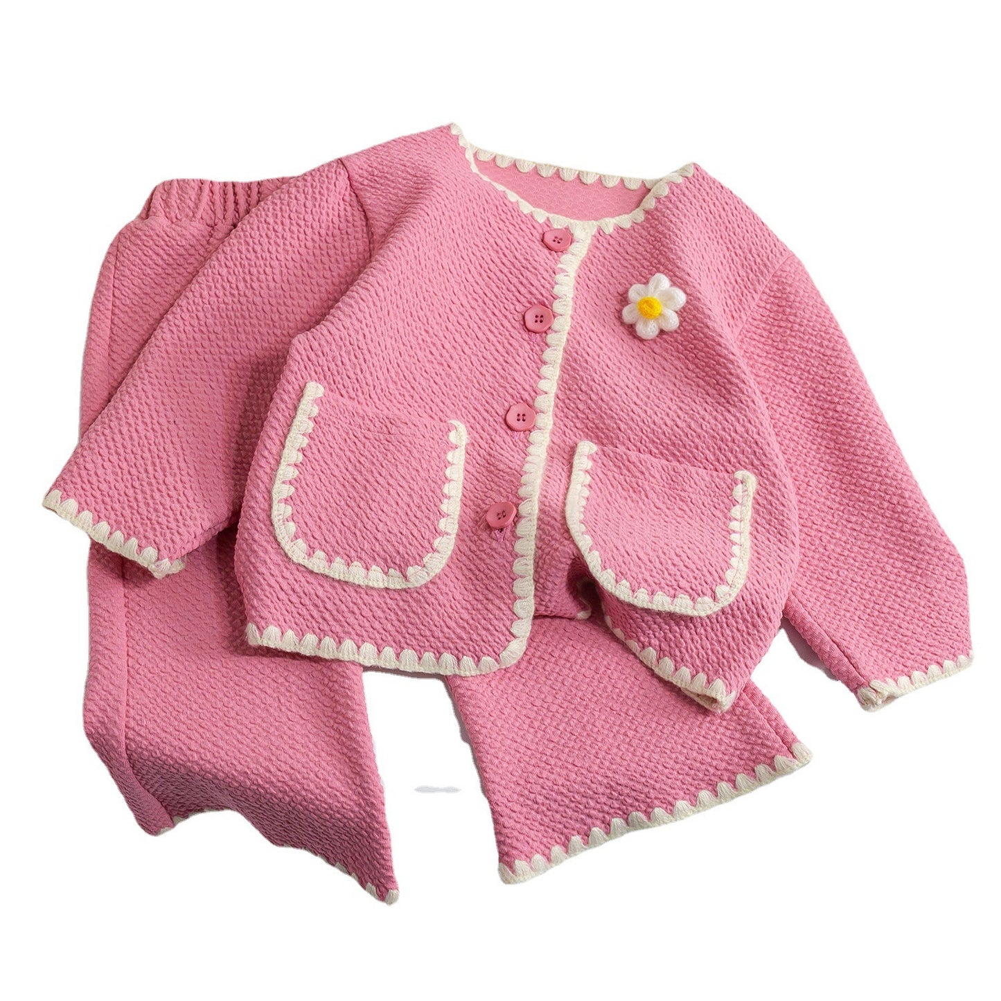 Ensemble deux pièces mode printemps-automne pour filles