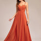 Sling Banquet Temperament Long Pleating Dress