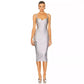 New Silver Fabric Dress Autumn