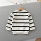 Fashion Children's Striped Pullover Long-sleeved T-shirt