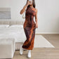 Women's Sleeveless Printed Mid-length Dress