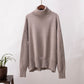 Pull à col roulé uni tendance pour femme