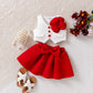 Girl's Outerwear Sleeveless Top And Skirt
