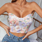Women's  Back Wrap Chest Navel Short Tube Top