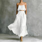 Two-piece High-waist Flared Skirt Set