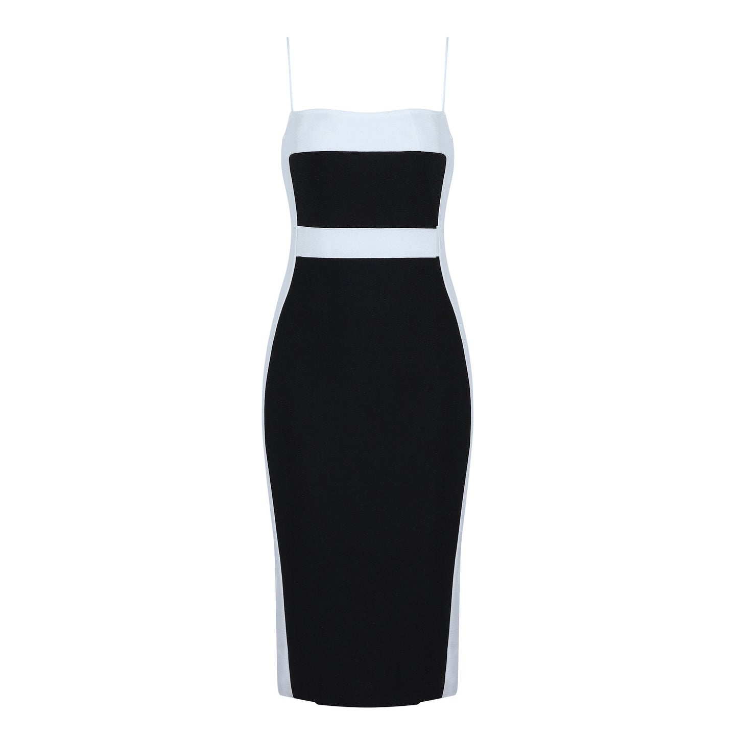 High waist fashion suspender dress