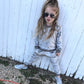 Children's Autumn Fashion Style Gold Diamond Velvet 2-piece Set