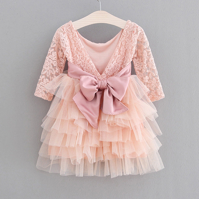 Robe de princesse pour enfants, jupe tutu en gaze filet