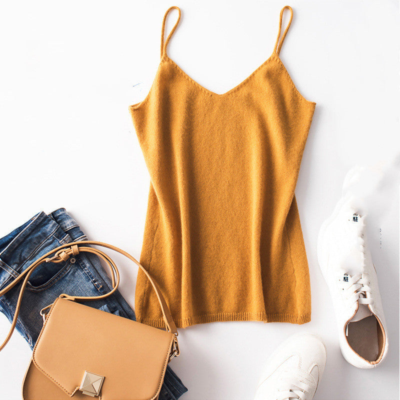 V-neck small sling vest