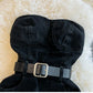 Combinaison en jean à petit haut tube pour femme, style rétro d'été