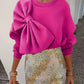 Long Sleeve Solid Color Loose Women's Top