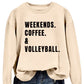 Women's Simple Round Neck Long Sleeve Loose Sweatshirt