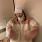 Loose stand-collar student cardigan jacket