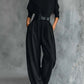 High-grade Ice Silk American High Waist Suit Pants