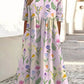 Women's Summer New V-neck Simple Printing Casual Dress In Stock Dress