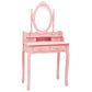 dressing table set with stool 75x Paulownia