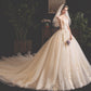 Haut tube d'été de mariée avec jupe traînante style Mori