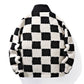 Plaid Lamb Wool Coat For Men And Women In Winter