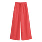 Summer Women's New Red Sleeveless Top And Trousers Two-piece Set