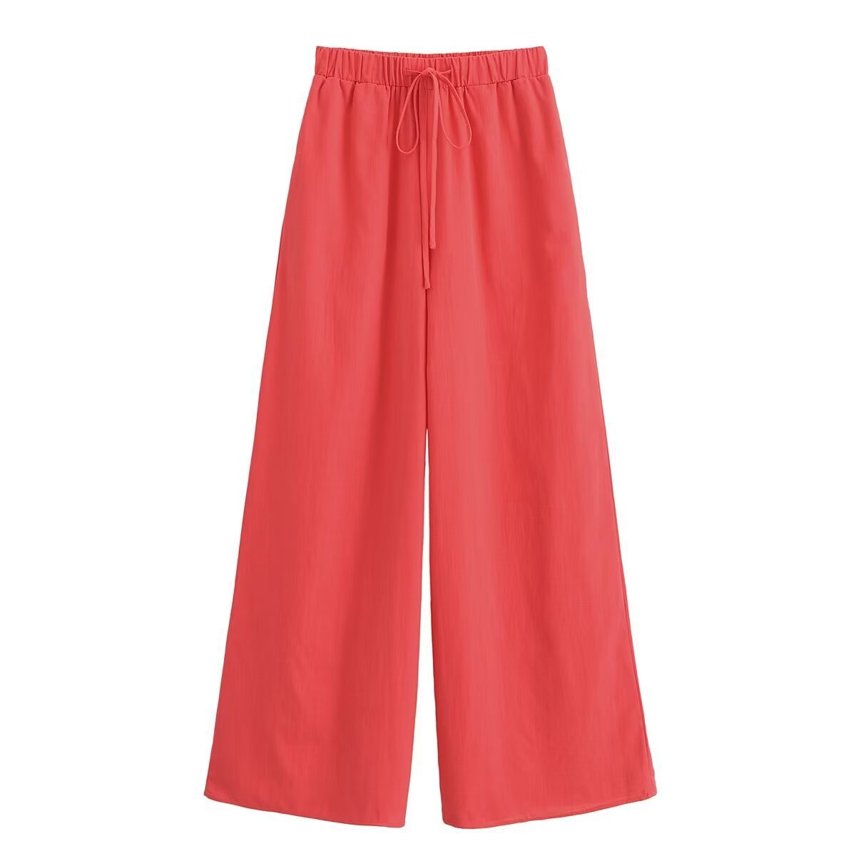 Summer Women's New Red Sleeveless Top And Trousers Two-piece Set