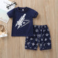 Nouveaux costumes d'été pour garçons européens et américains, shorts de dessin animé, vêtements deux pièces pour enfants, commerce extérieur en gros