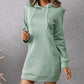 Women's Loose Casual Solid Color Mid-length Hooded Sweater