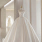 Robe de mariée Light Master vintage en satin avec haut tube