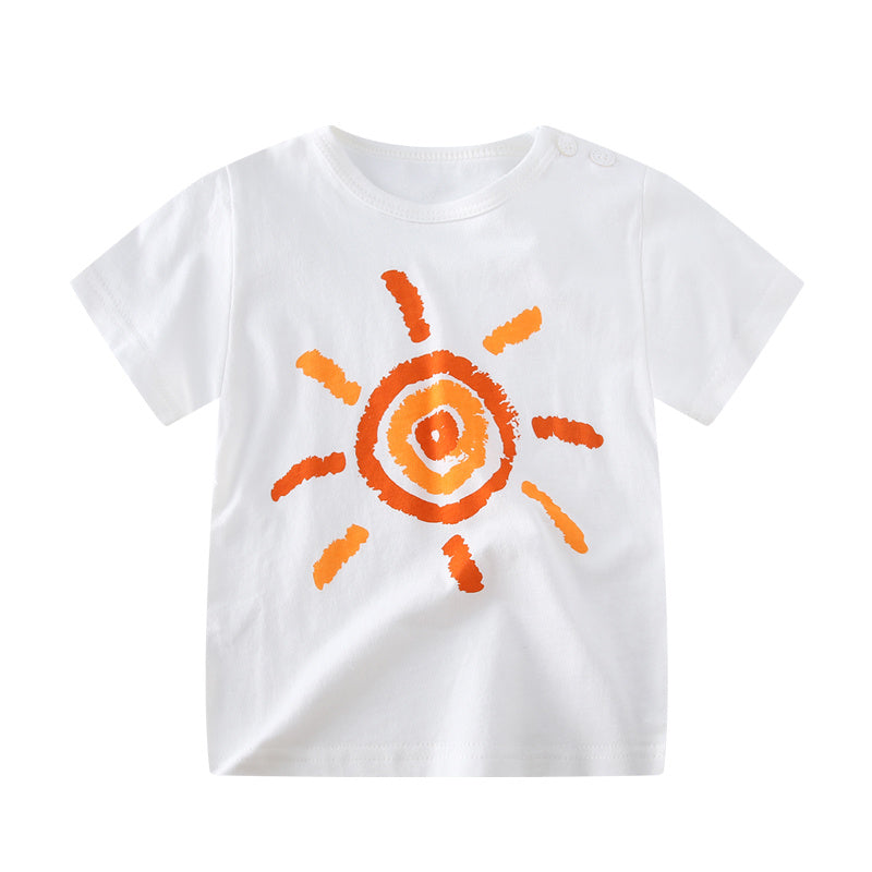 Female Baby Short-sleeved Cotton Summer