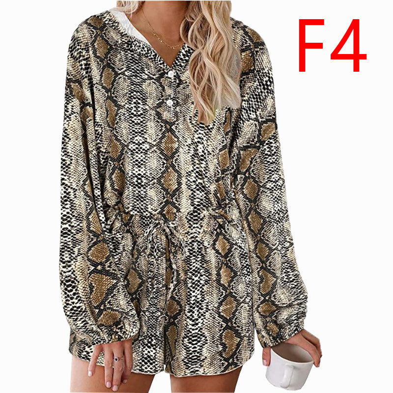 Breathable Long-sleeved Fungus Edge Home Clothes Two-piece Suit