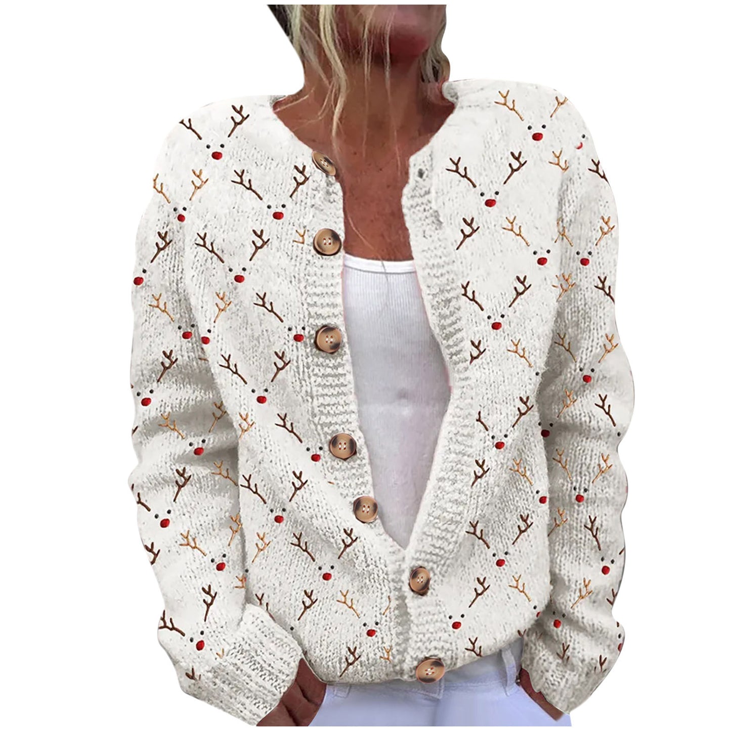 Cardigan tricoté imprimé numérique 3D, manteau, imitation pull, vêtements pour femmes