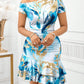 Elegant Womens Dress With A Ruffled Hem For A Refined Look