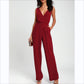 Lady's One-piece Trousers Lace Backless Deep V