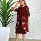 Women's Knitted Lace Cloak Dress