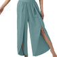 Women's Fashionable All-match Slimming High Waist Slit Yoga Pants