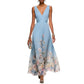 Vest Chiffon Printed Dress