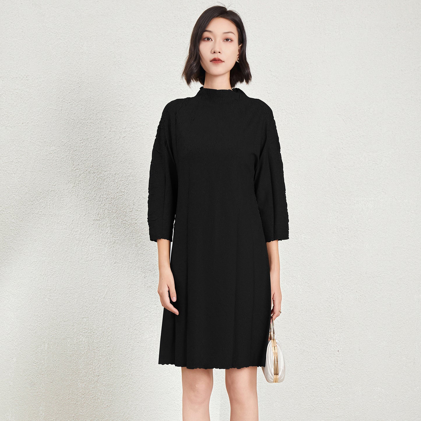 Robe à manches longues, élégante et tendance