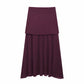European And American Style Button Knitted Vest Skirt