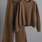 Fashionable And Casual Knitted Suit Pants For Women