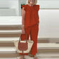 Sleeveless Top Two-piece Pants Suit Women