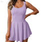 Women's One-piece Anti-exposure Fitness Pantskirt
